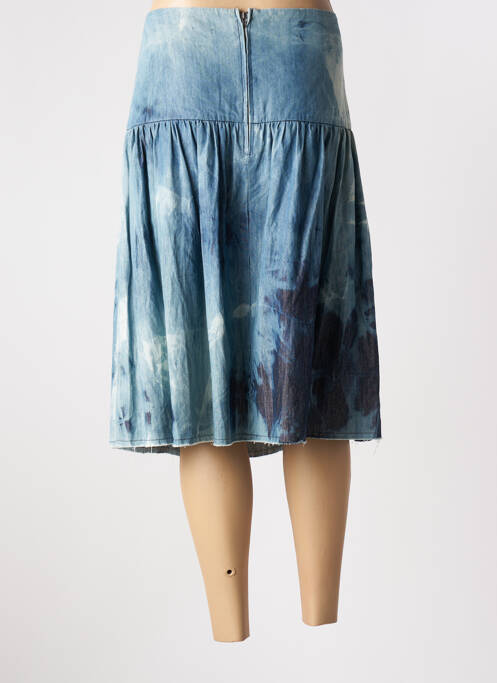 Fustă midi albastru ME369 femeie