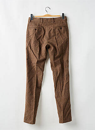 Pantalon slim țesătură melanj mărime normală maro L'IMPECCABLE MARCEL bărbat
