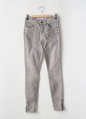 Blugi skinny elasticitate talie joasă gri ONLY femeie