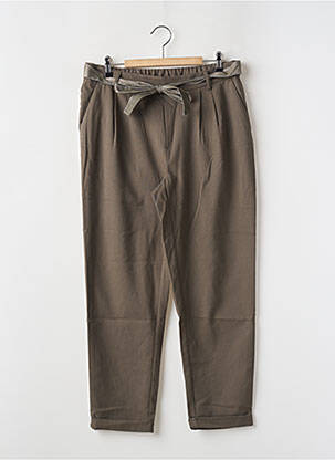 Pantalon chino buzunare talie înaltă verde ONLY femeie