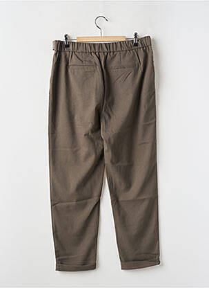 Pantalon chino buzunare talie înaltă verde ONLY femeie