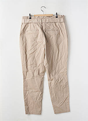 Pantalon chino țesătură poplin talie înaltă maro VERO MODA femeie