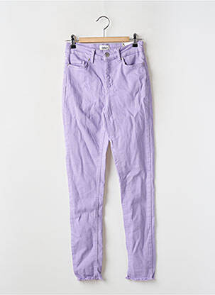 Blugi skinny talie înaltă talie înaltă violet ONLY femeie