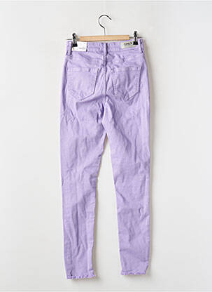 Blugi skinny talie înaltă talie înaltă violet ONLY femeie