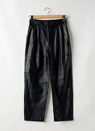 Pantalon drept croială morcov talie înaltă negru MANGO femeie
