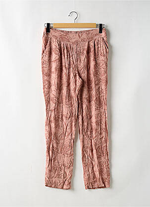Pantalon drept talie elastică mărime normală roz MEMORY LANE femeie