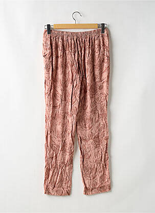 Pantalon drept talie elastică mărime normală roz MEMORY LANE femeie