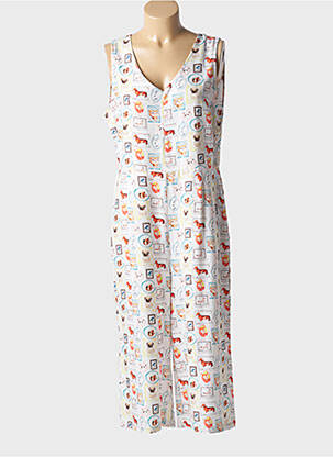 Salopetă-pantalon alb MD'M femeie