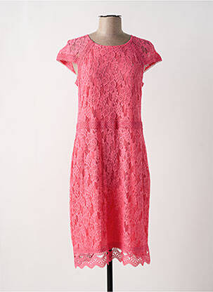 Rochie midi mâneci scurte mâneci scurte roz MORE & MORE femeie