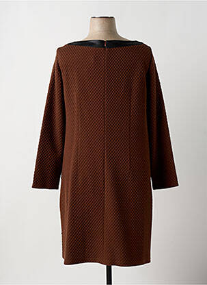 Rochie midi mâneci lungi mâneci lungi maro ROBE LEGERE BY VERA MONT femeie