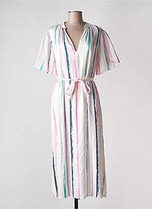 Rochie lungă alb COSTA 8 MANI femeie