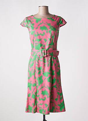 Rochie midi mâneci scurte mâneci scurte roz MORE & MORE femeie