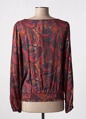 Bluză imprimeu floral mâneci lungi albastru MORE & MORE femeie