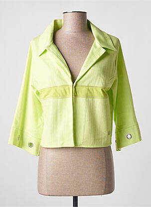 Jachete casual guler tip costum verde CINZIA CALDI femeie