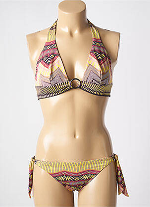 Costum de baie din două piese galben GENIUS femeie