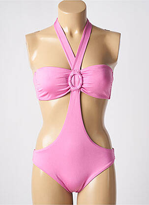 Costum de baie dintr-o singură piesă roz GENIUS femeie