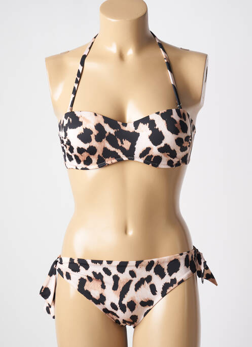 Costum de baie din două piese bej GENIUS femeie