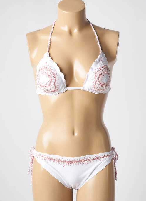 Costum de baie dintr-o singură piesă alb GENIUS femeie