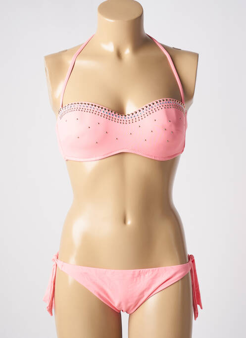 Costum de baie din două piese roz GENIUS femeie