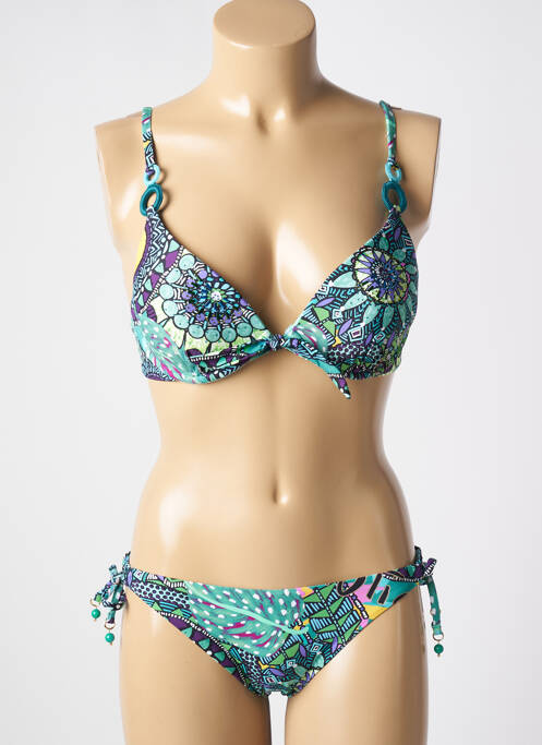 Costum de baie din două piese verde GENIUS femeie