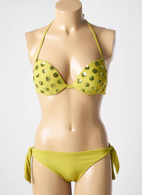 Costum de baie din două piese verde GENIUS femeie