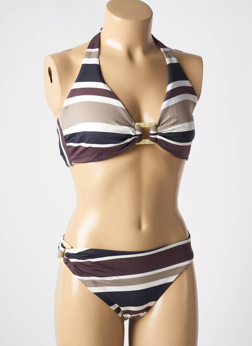 Costum de baie din două piese maro GENIUS femeie