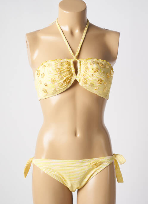 Costum de baie din două piese galben GENIUS femeie