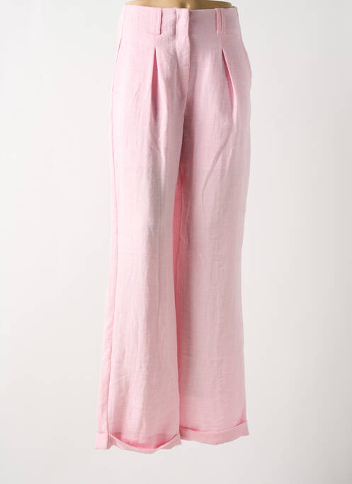 Pantalon larg roz NÜ femeie