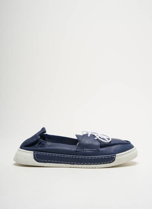 Adidași material neted toc plat până la 3 cm albastru ELUE PAR NOUS femme