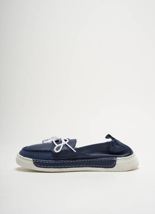 Adidași material neted toc plat până la 3 cm albastru ELUE PAR NOUS femme