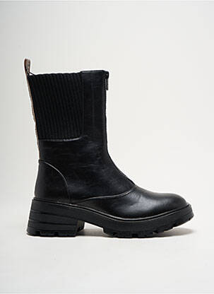 Botine/ghete material neted toc de 4 la 6 cm negru PEPE JEANS femeie