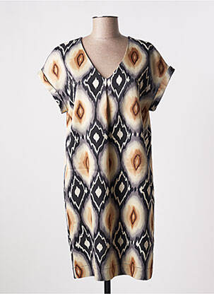 Rochie scurtă gri LAUREN VIDAL femeie