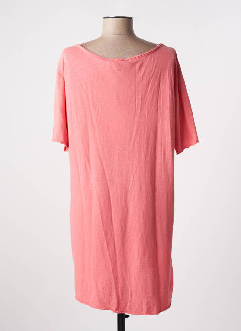 Tunică mâneci scurte roz PIMENT ROUGE femeie