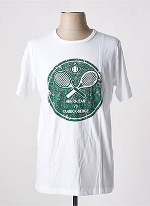 Tricou alb SERGE BLANCO bărbat