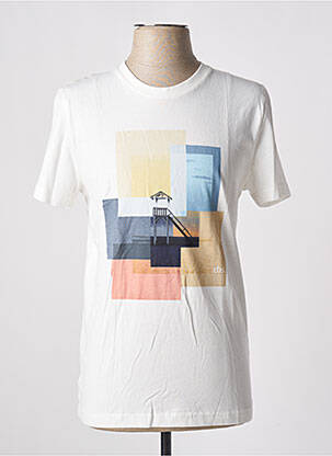 Tricou bio mâneci scurte alb TBS bărbat