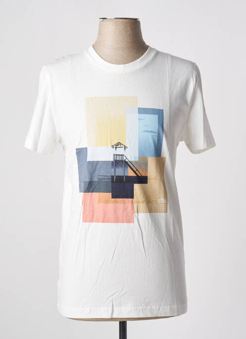 Tricou alb TBS bărbat