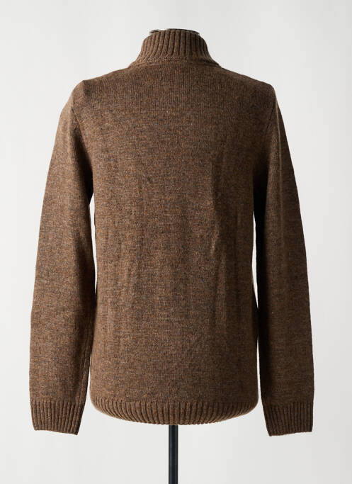 Vestă cu mâneci lungi maro CAMBRIDGE bărbat