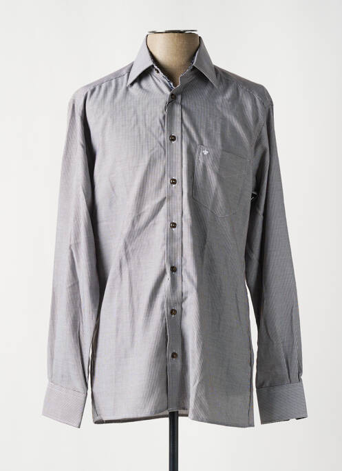 Cămașă cu mâneci lungi maro JUPITER bărbat