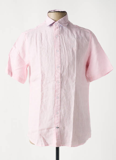 Cămașă cu mâneci scurte roz CAMBRIDGE bărbat