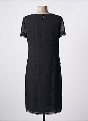Rochie midi țesătură crep mâneci scurte negru GERRY WEBER femeie