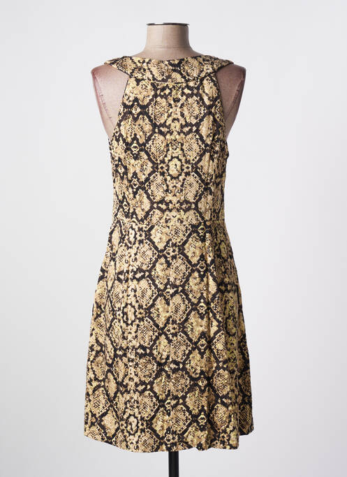 Rochie midi galben LOLA ESPELETA femeie