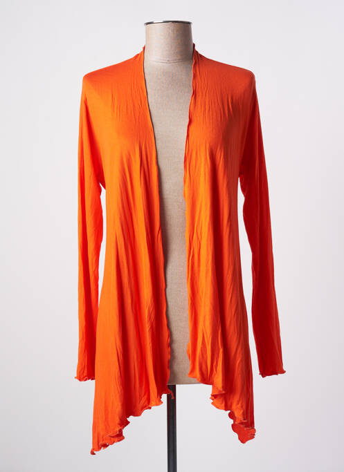 Vestă cu mâneci lungi portocaliu QUATRE VINGT JOURS femeie