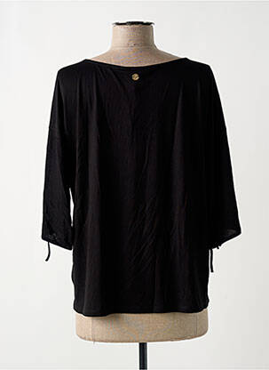 Top țesătură jersey mâneci 3/4 negru LOLA ESPELETA femeie