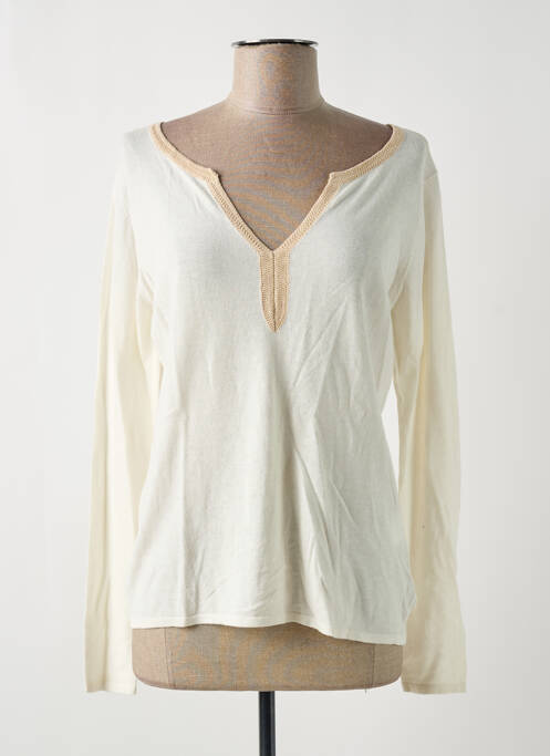 Pulover bej TRIPODE femeie