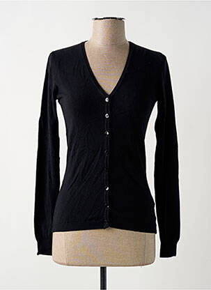 Vestă cu mâneci lungi negru QUATRE VINGT JOURS femeie