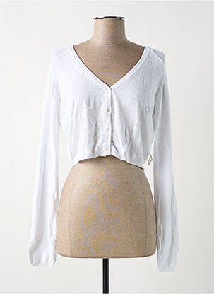 Vestă cu mâneci lungi alb LOLA ESPELETA femeie