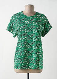 Tricou elasticitate mâneci scurte verde BRANDTEX femme