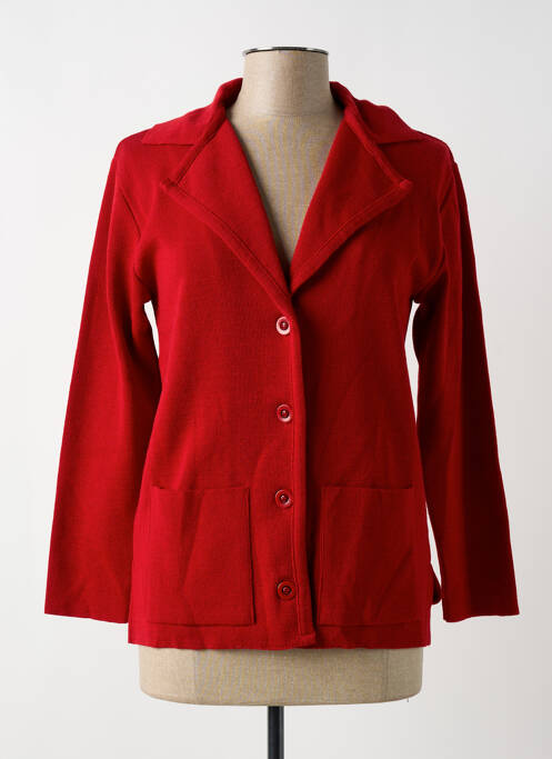 Vestă cu mâneci lungi roșu ELEANE femeie