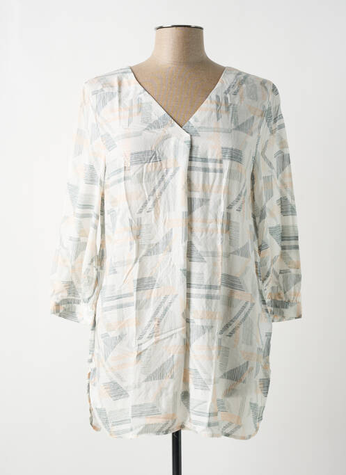 Tunică mâneci lungi alb TBS femeie