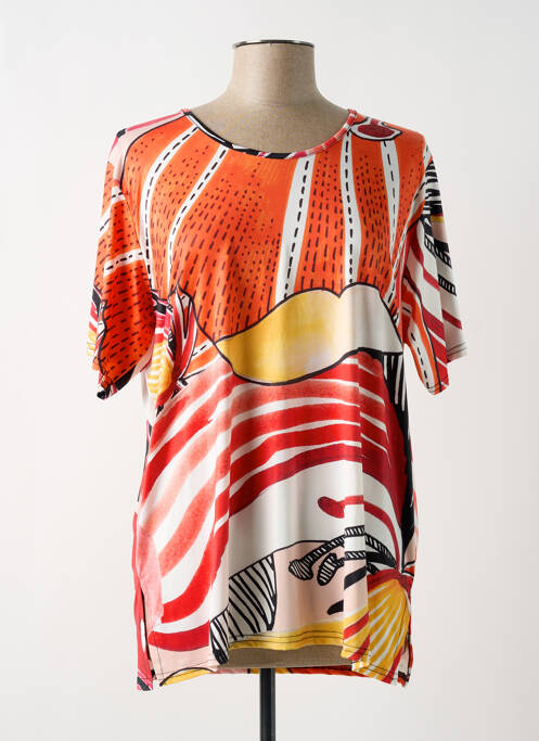 Tricou portocaliu QUATRE VINGT JOURS femeie